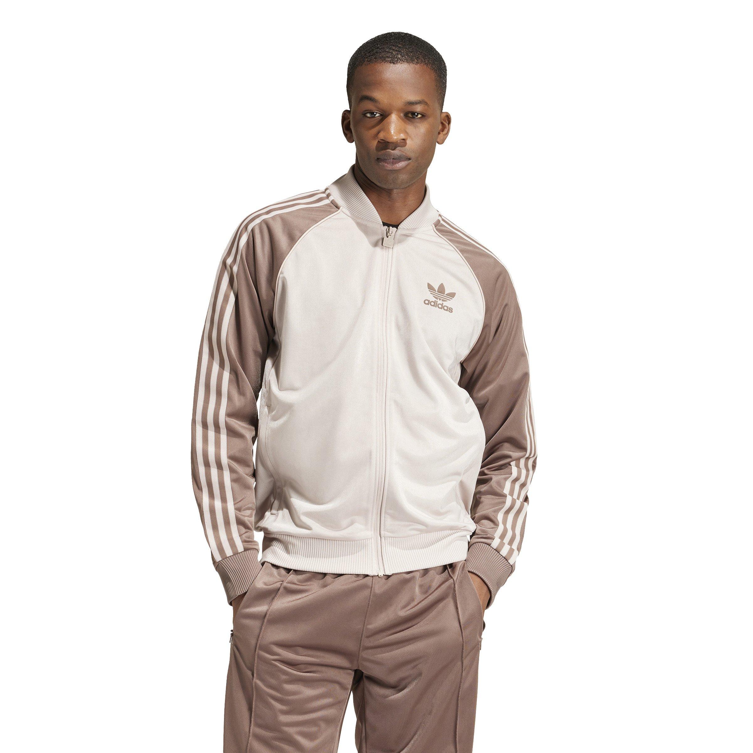 adidas Adicolor Classics SST 3 Stripes Track Men s Brown Jacket